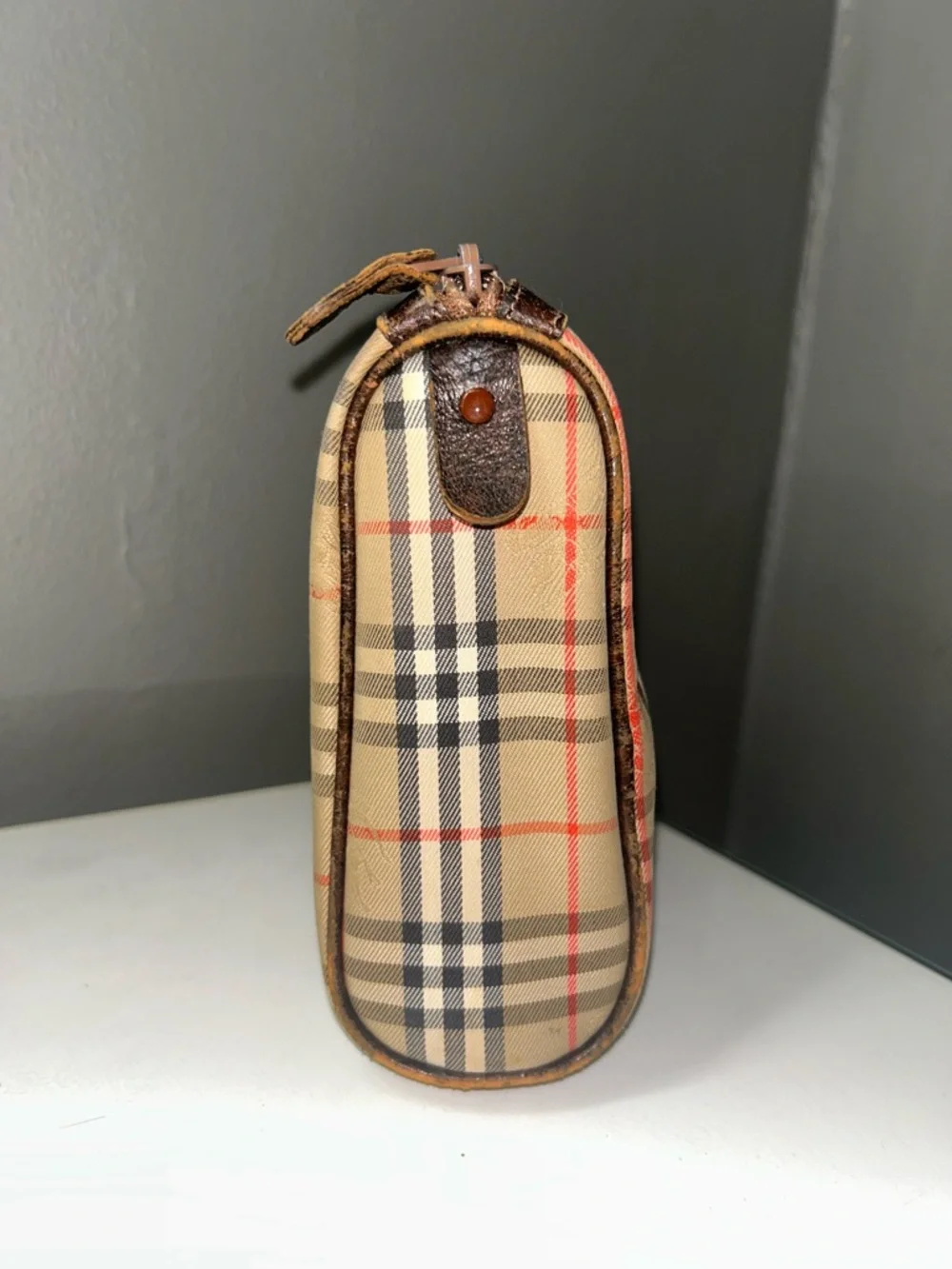 Vintage Burberry Nova Check Canvas Clutch Bag - Picture 8 of 12